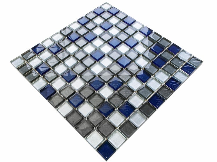 Glasmosaik auf Netz für Bad und Küche 30cm x 30cm  - Ramones