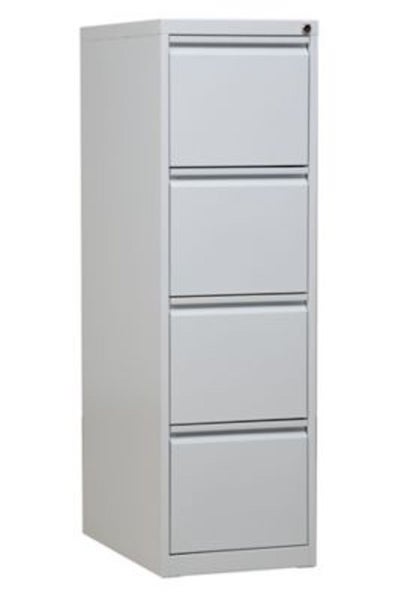 PROREGAL Hängeregistraturschrank 4 Schubladen Mare HxBxT 132 x 40 x 62 cm Weiß