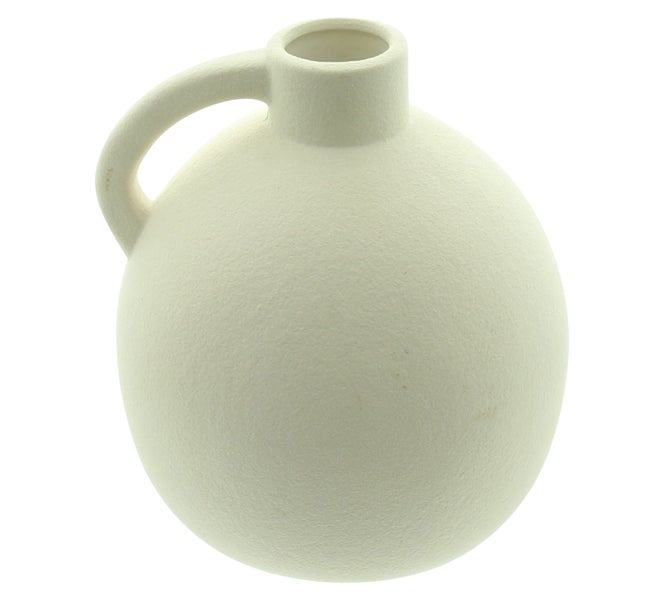 FRANK FLECHTWAREN|Dekovase Krug, 14 x 14 x 15 cm , PORZELLAN