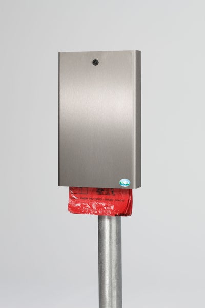 PROREGAL Robuster Hundekotbeutelspender Für 200 Beutel Wand Oder Rohrmontage HxBxT 43 x 6 x 26,5 cm Edelstahl