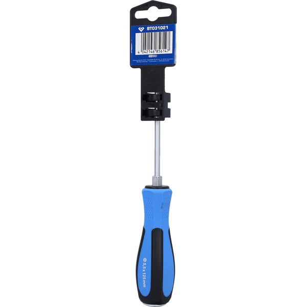 Schlitzschraubendreher mit blauem Griff
