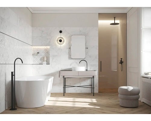 Wandfliese Silver wish weiss 29,8x59,8x0,9cm rektifiziert