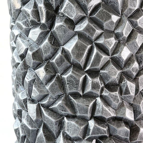 Übertopf XXL GILDE Übertöpfe Höhe 90cm grau Fiberglas, Kunstharz
