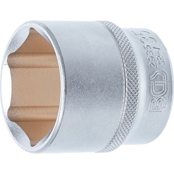 BGS Steckschlüssel-Einsatz Sechskant Antrieb Innenvierkant 12,5 mm (1/2) SW 35 mm - 2935