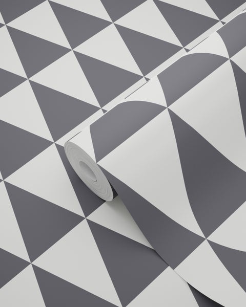 Tapetenrolle mit geometrischem Dreiecksmuster