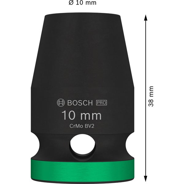 Bosch PRO Impact Socket 1/2 10 mm Standard - 2608003043