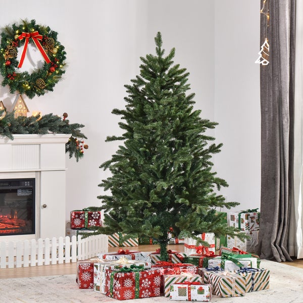 HOMCOM künstlicher Weihnachtsbaum, PE, Metall