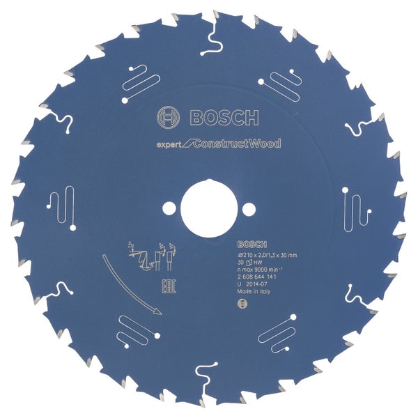 Bosch Kreissägeblatt Expert for Construct Wood für Handkreissägen 210 x 30 x 2 mm 30 - 2608644141