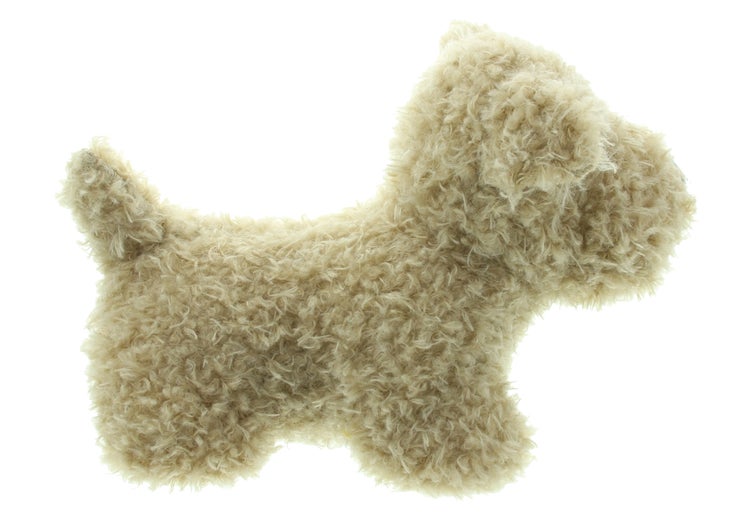 FRANK FLECHTWAREN|Türstopper Tobi, 27 x 13 x 17 cm, POLYESTER, SAND, FOLIE