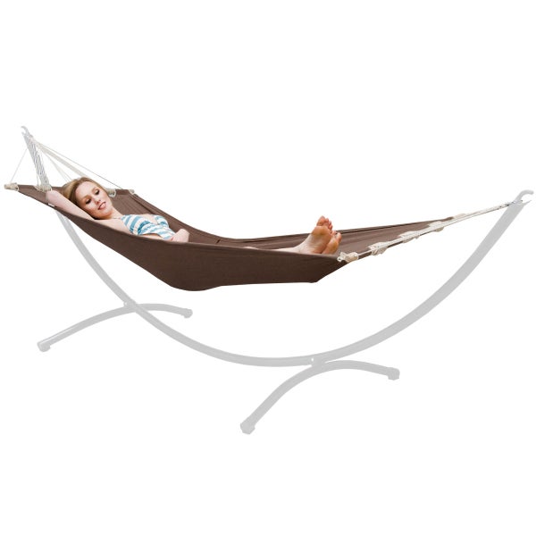 AMANKA Bis 100kg: Outdoor Stabhängematte 1 Person - 190x80cm Hängematte Outdoor Hängeliege ohne Gestell - Hängematte mit Stange - Garten Hängematte für Balkon Schaukelliege Indoor Liege zum Aufhängen
