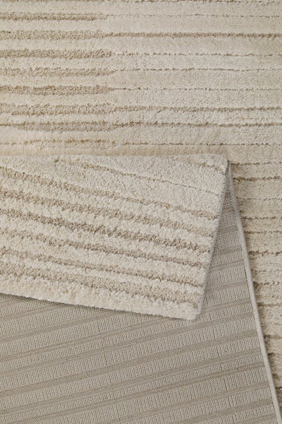 Kurzflor Teppich Creme Beige Sven WECONhome 120x170 cm