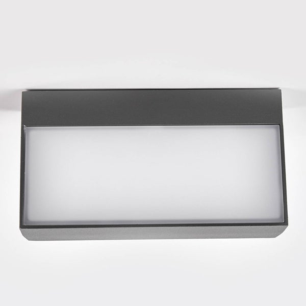 Lucande LED Wandleuchte außen Lissi (spritzwassergeschützt (Modern) in Schwarz (2 flammig, ) - Außenwandleuchten Wandlampe Led Außenlampe Outdoor für