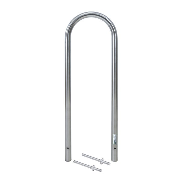 Fahrradanlehnbügel aus Edelstahl mit Bodenbefestigungsset zur sicheren Fahrradabstellung