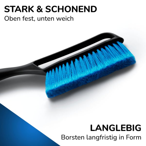 Für Vollansicht hier klicken Lyvanas Eiskratzer Auto mit Besen TESTSIEGER 2025* - Ergonomischer Profi Schneebesen Auto schnell & stark - Langlebiger & schonender Scheibenkratzer Auto lang & vielseitig - stabiler Schnee Auto Besen