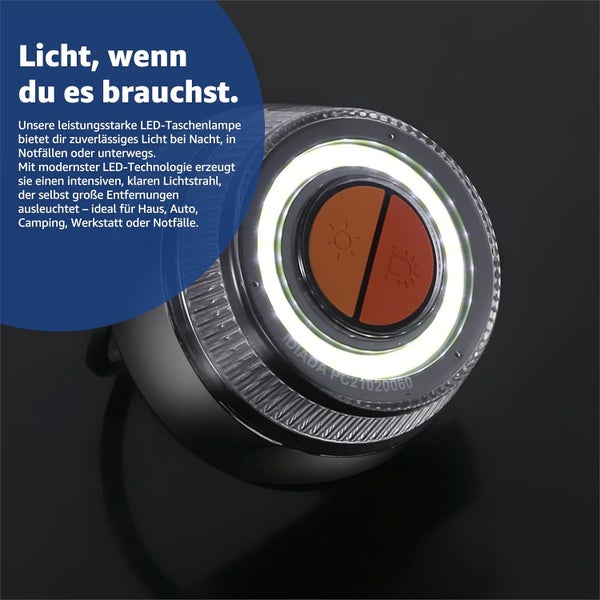 LED-Taschenlampe für den Einsatz bei Nacht und in Notfällen