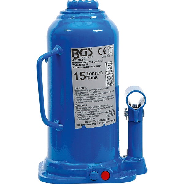 Verpackung eines hydraulischen Flaschenwagenhebers