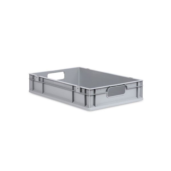 PROREGAL Spar Set 8x Eurobox Nextgen Economy Mit Scharnierdeckel & Gelben Schiebeschnappverschlüssen Griffe Offen HxBxT 12 x 40 x 60 cm 23 Liter