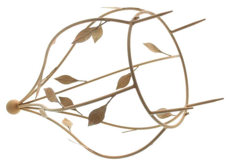 FRANK FLECHTWAREN | Rankhilfe Blätter, METALL, 41 x 36 x 68 cm
