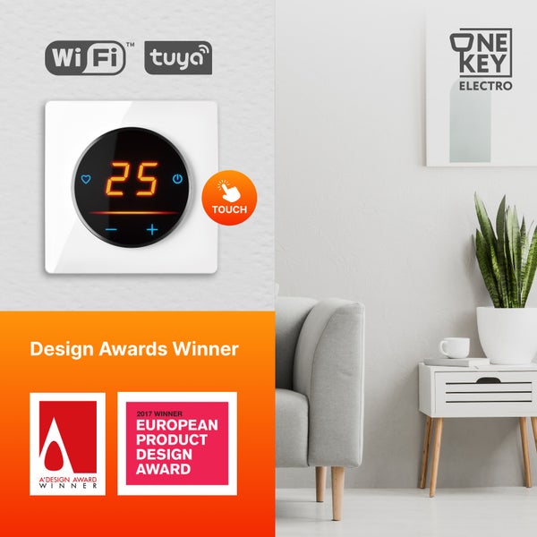 WLAN Raumthermostat mit Touchfunktion, Tuya kompatibel