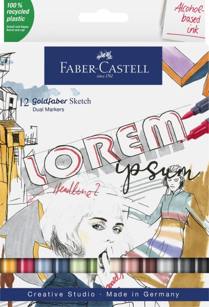 Faber-Castell Goldfaber Sketch Marker 12er Set