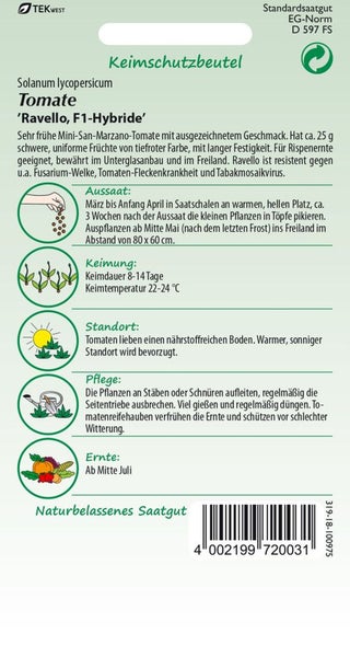 Saatguttomate Ravello F1-Hybride