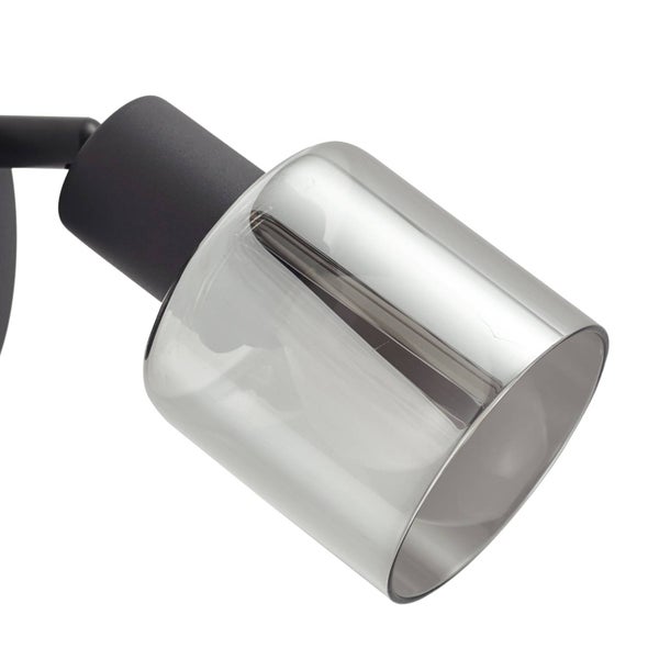 Spotleuchte mit transparentem Lampenschirm