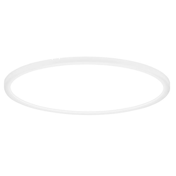 Rundes, flaches LED-Panel in Weiß für die Deckenmontage oder Wandmontage.