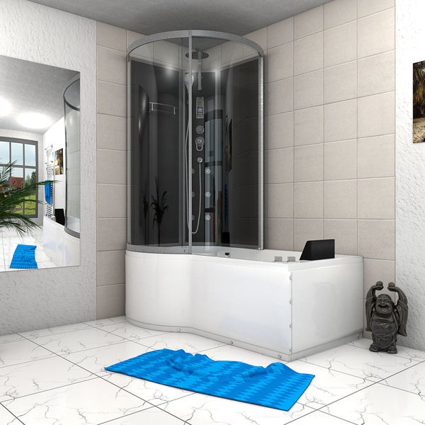 Whirlpool Wanne Duschkabine sw K50-R31-WP 100x170