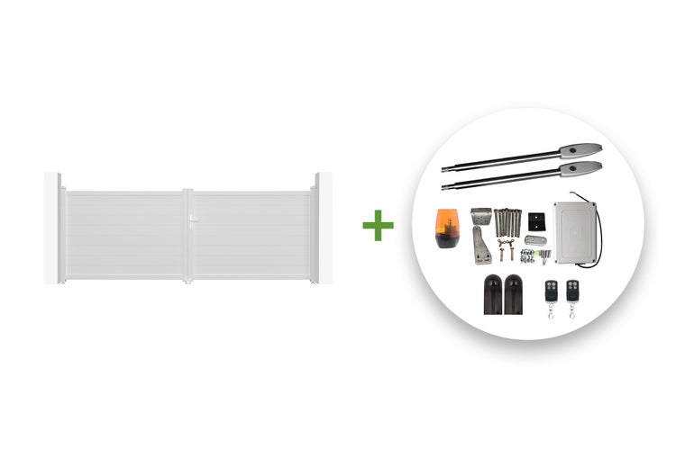 Doppelflügeltor mit Torantrieb-Set