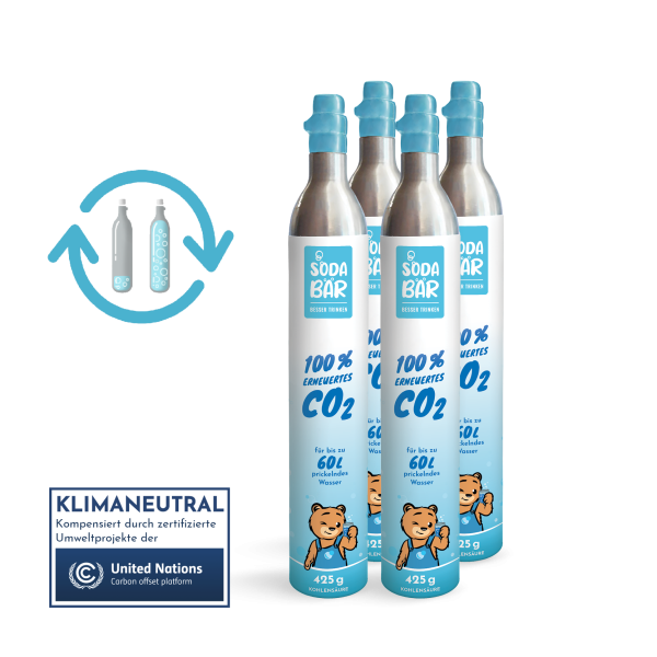 Soda Stream Zylinder Viererpackung zur Herstellung von Sprudelwasser