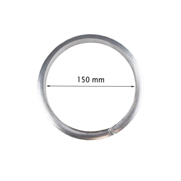 Metall Anschluss Flansch 150 mm Ø – Anschlussstück für Klimaanlagen, Rohrlüfter, Growbox