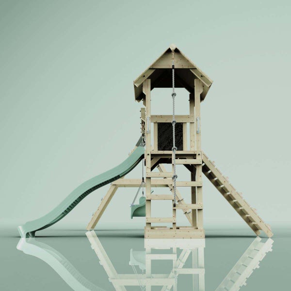 Echter Lorbeer (Laurus nobilis) Pflanze mit dichten grünen Blättern.