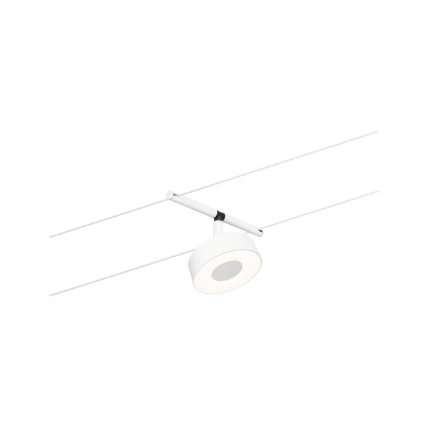 CorDuo LED Seilsystem Circle Einzelspot 180lm 5W 3000K 12V Weiß matt