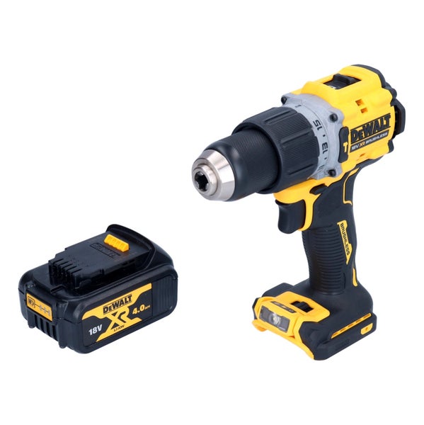DeWalt Akku-Bohrschrauber 18 Volt XR Brushless inklusive 4,0 Amperestunden Lithium-Ionen Akku.