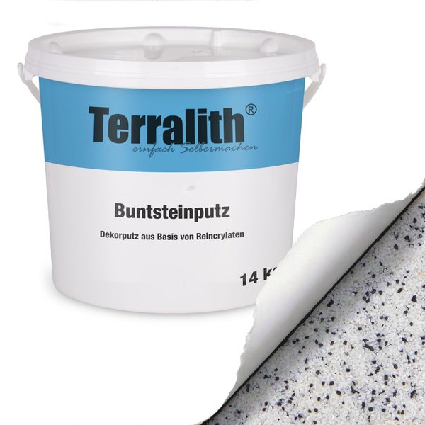 Terralith Buntsteinputz im Eimer