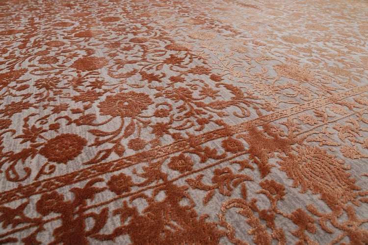 Esprit Teppich Rot Grau meliert Vintage Florida 133x200 cm