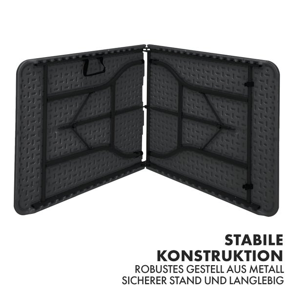 FLOORDIREKT Klapptisch Kyoto Strapazierfähig Wetterfest für Innen und Außen 180 x 73 cm