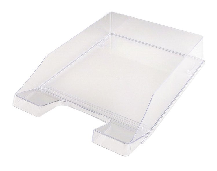 PROREGAL Stapelbare Briefablage Aus Kunststoff HxBxT 6,5 x 25,5 x 34,8 cm Bis DIN A4-Format 10 Stück Transparent