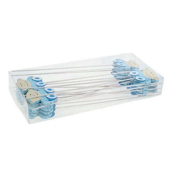 Dekoration Babyfiguren am Stiel in transparenter Verpackung