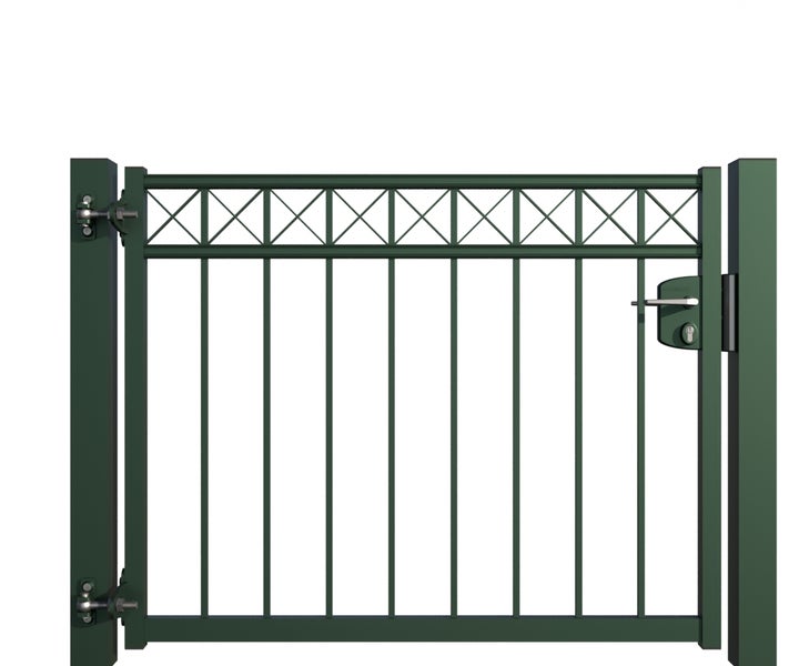 Metall Gartentür mit Schloss