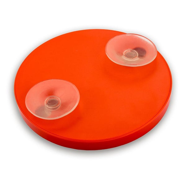 Vergrößerungsspiegel 13 cm mit Saugnapf und rotem Rahmen