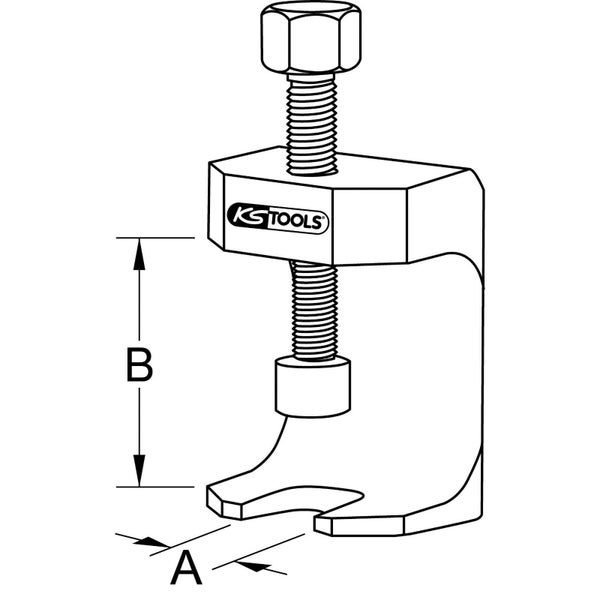 KS TOOLS Universal-Wischarm-Abzieher 23,5 mm - 700.1198