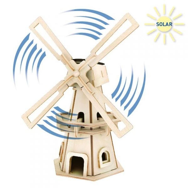 PEBARO Solar Holzbausatz Windmühle