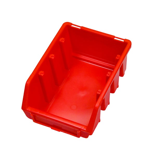 PROREGAL Sichtlagerbox 2 | HxBxT 7,5x11,6x16,1cm | Polypropylen | Rot
