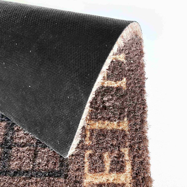 Fußmatte mit Muster und Gummirückseite