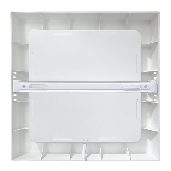 Weiße Deckenleuchte mit Befestigungsmaterial