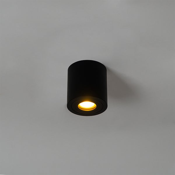 Schwarze LED Deckenleuchte