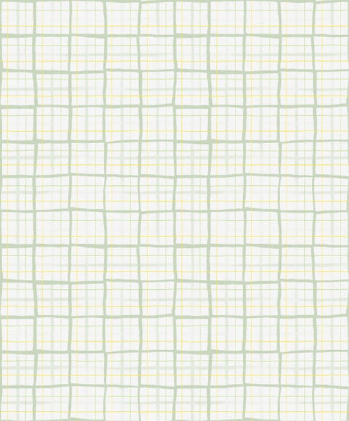 Einrichtungsbeispiel mit Sessel, Anrichte, Lampe und gemusterter Tapete für ein stilvolles Wohnambiente.