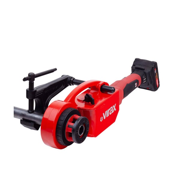 Virax Pressbacke mit Akku für Pressarbeiten an Rohren