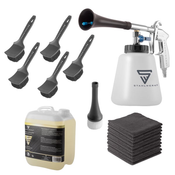 STAHLWERK Druckluft-Reinigungspistole RP-90 ST Set mit 5 Liter Universalreiniger